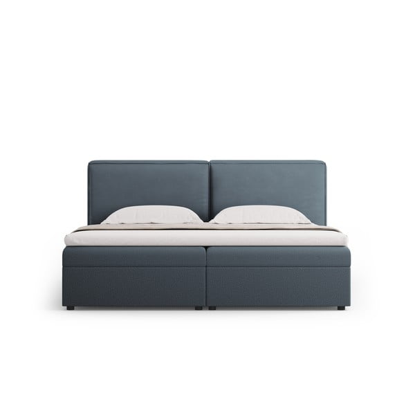 Kék ágyneműtartós boxspring ágy 160x200 cm Arendal – Cosmopolitan Design-image-4