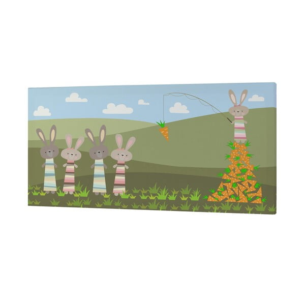 Little Rabbits kép, 27 x 54 cm - Little W