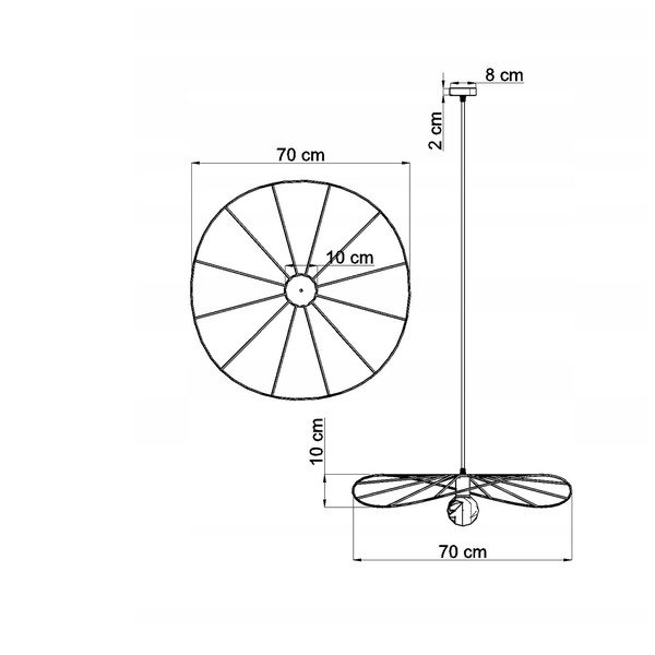 Fekete függőlámpa ø 70 cm Elliot – Sollux-image-4