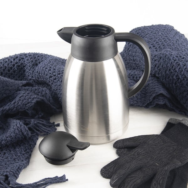 Fekete-ezüstszínű termosz 1,5 l Termo – Orion-image-3