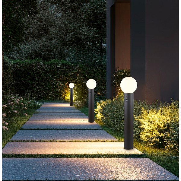 Oszlop kültéri lámpa mozgásérzékelővel ø 18 cm Mures – Trio-image-2