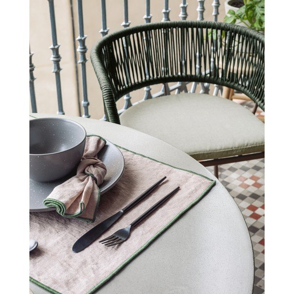 Itai beton kerti étkezőasztal, ⌀ 90 cm - Kave Home-image-4