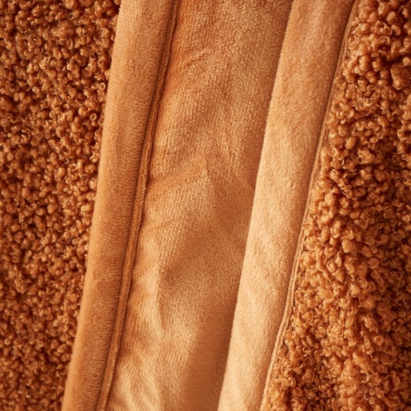 Narancssárga mikroplüss takaró 130x170 cm Velvet Boucle – Catherine Lansfield-image-1