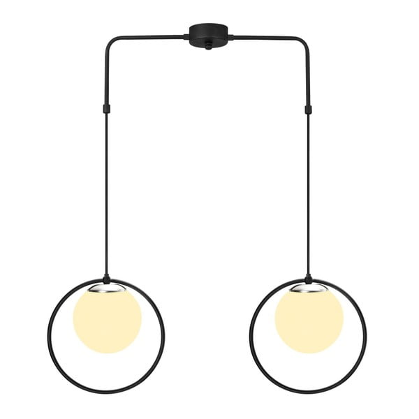 Flovena fekete fém függőlámpa - Opviq lights-image-1