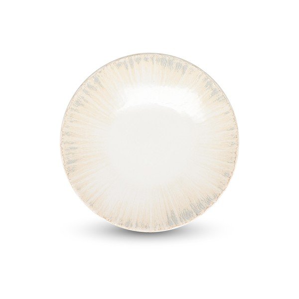Világosszürke desszertes porcelán tányér ø 21 cm Nuance – BonBistro