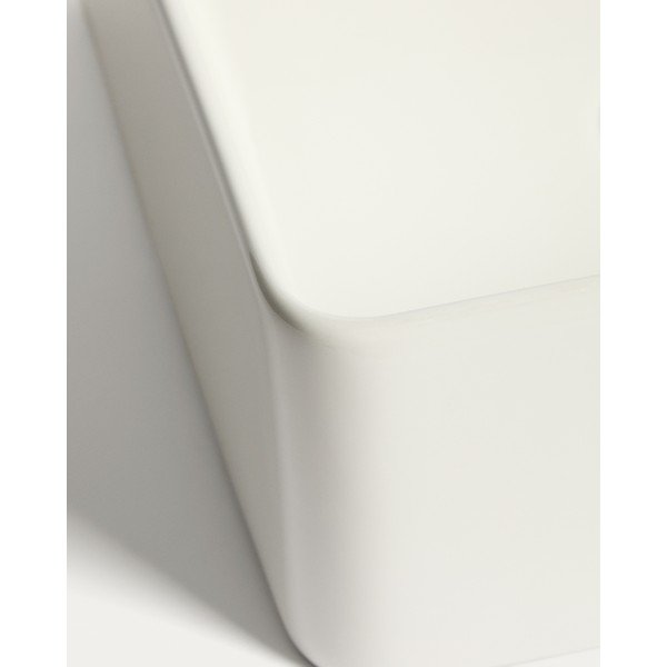 Fehér kerámia mosdókagyló 36,5x36,5 cm Ovara – Kave Home-image-4