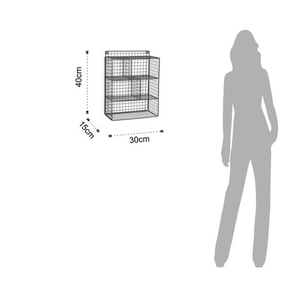 Grid fekete polcos fali rendszerező - Tomasucci-image-2