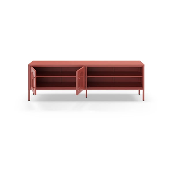 Téglavörös TV-állvány 160x50 cm Diora – Marckeric-image-2