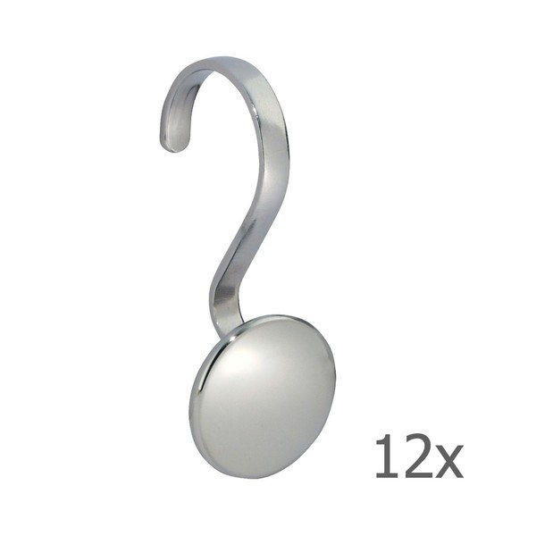 Forma Shower 12 darabos akasztó szett rozsdamentes acélból - iDesign-image-1