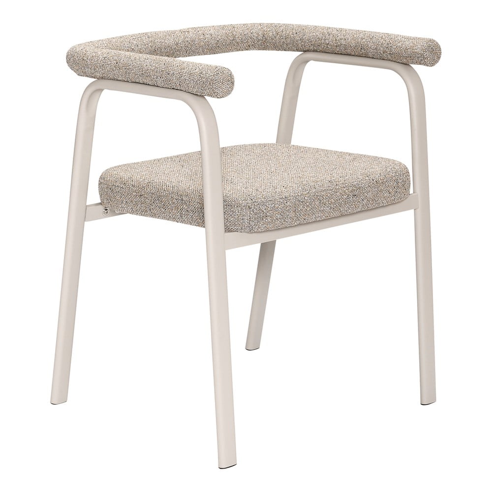 Bézs kárpitozott karfás étkezőfotel szett 2 db-os Ecto – Hübsch