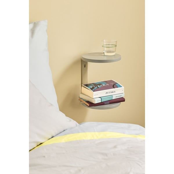 Szürke függő éjjeliszekrény Oto – Hübsch-image-1