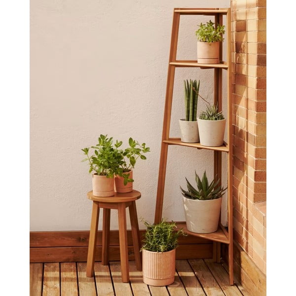 Natúr színű akácfa kültéri polcos állvány 42x150 cm Victora – Kave Home-image-1