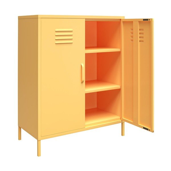 Cache sárga fém szekrény, 80 x 102 cm - Novogratz-image-1