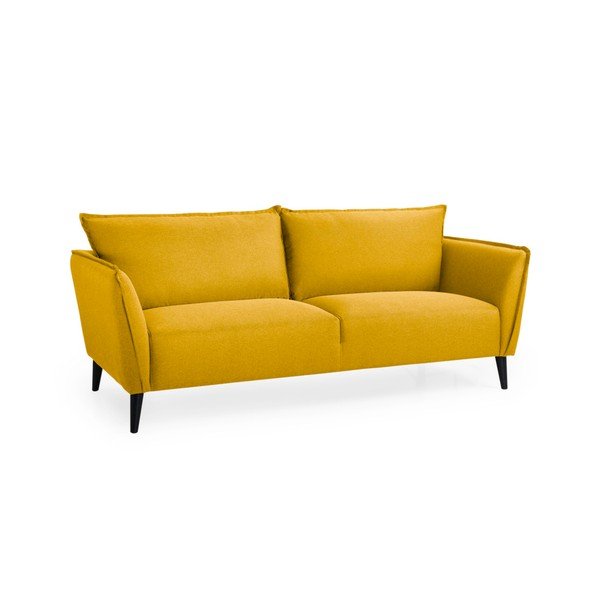 Retro sárga kanapé, 206 cm - Scandic-image-2