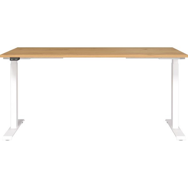 Íróasztal elektromosan állítható magassággal, tölgyfa dekoros asztallappal 80x160 cm Jet – Germania-image-2