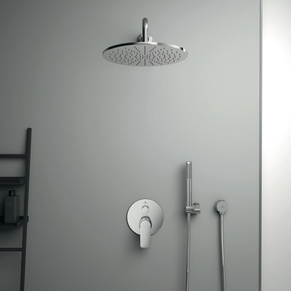 Fényes ezüstszínű csaptelep fürdőkádhoz, rejtett Connect Air – Ideal Standard-image-3