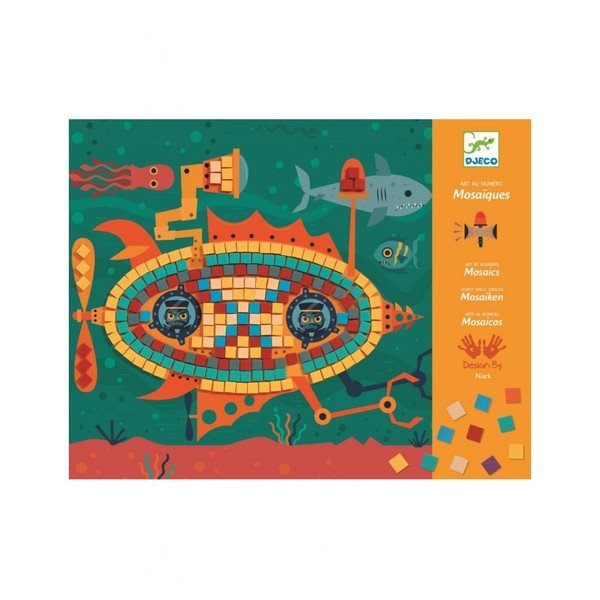Masinák színes mozaik - Djeco-image-1