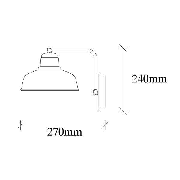 Fekete fali lámpa Berceste – Opviq lights-image-4