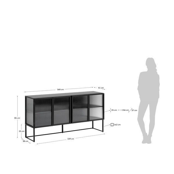 Trixie fekete komód - Kave Home-image-3