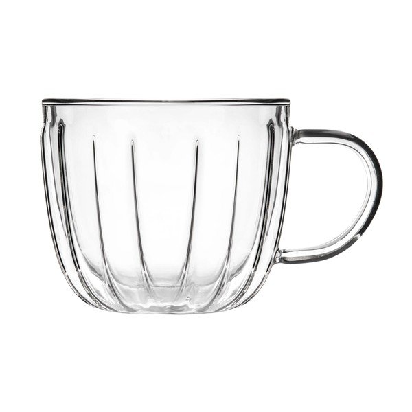 Üveg csésze szett 2 db-os cappucinóhoz 350 ml Tulip – Vialli Design-image-2