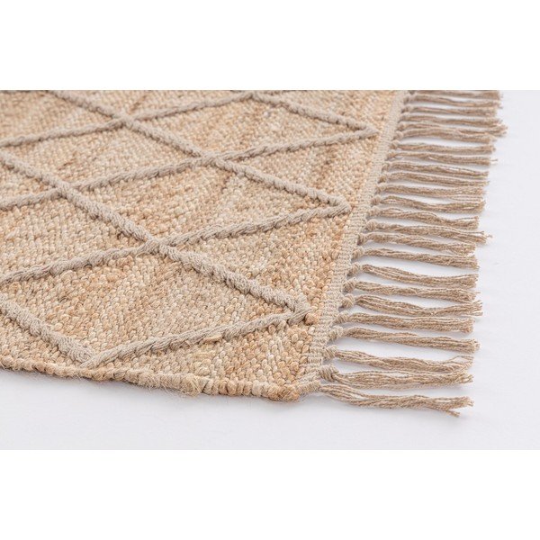 Natúr színű kézi szövésű juta szőnyeg 60x90 cm Shaila – Yes Everyday-image-2
