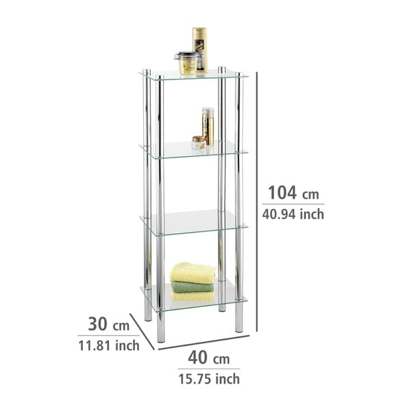 Yago 4 szintes polc - Wenko-image-1