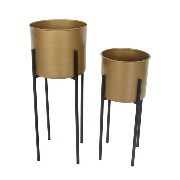 Fém virágcserép készlet 2 db-os ø 24 cm Dempo – Garden Pleasure