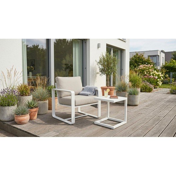 Alumínium kerti kisasztal 40x40 cm Hilde   – Bizzotto-image-1