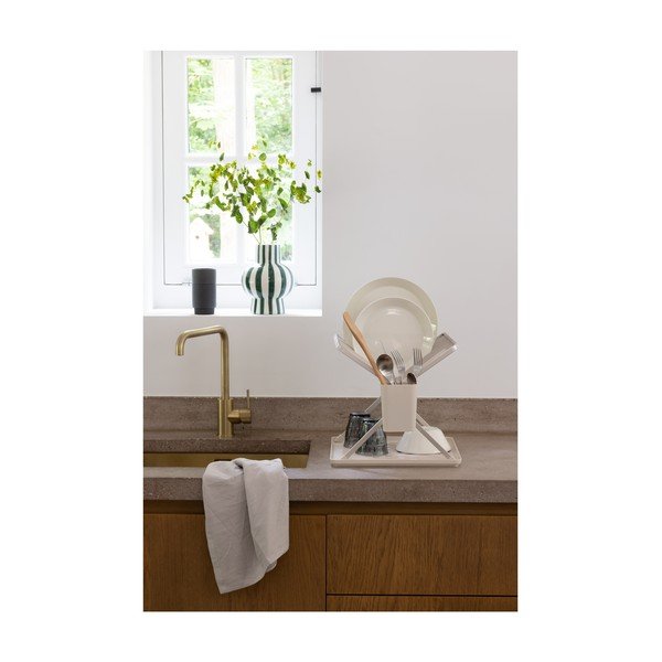 Bézs fém kétszintes edényszárító 37x33 cm – Brabantia-image-2