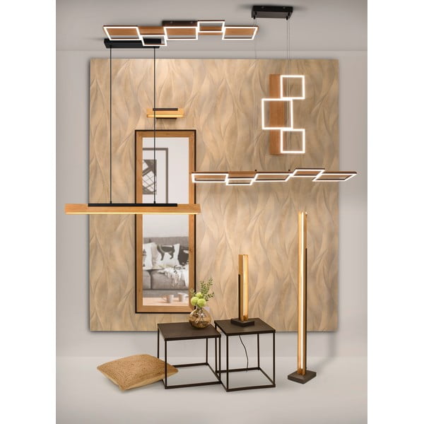 Fekete-natúr színű LED dimmelhető mennyezeti lámpa 44x115 cm Harper – Trio-image-1