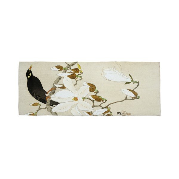 Bird zöld-bézs futószőnyeg, 55 x 135 cm - Velvet Atelier-image-4