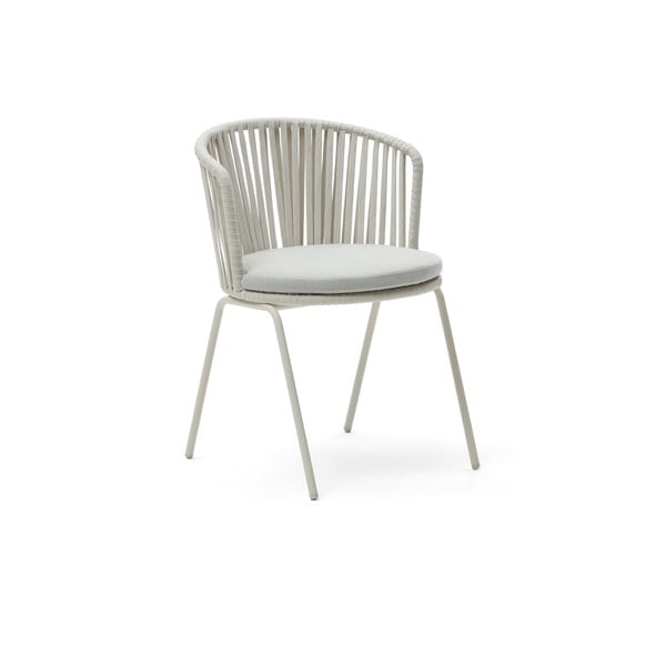 Fehér fém kerti szék Saconca – Kave Home