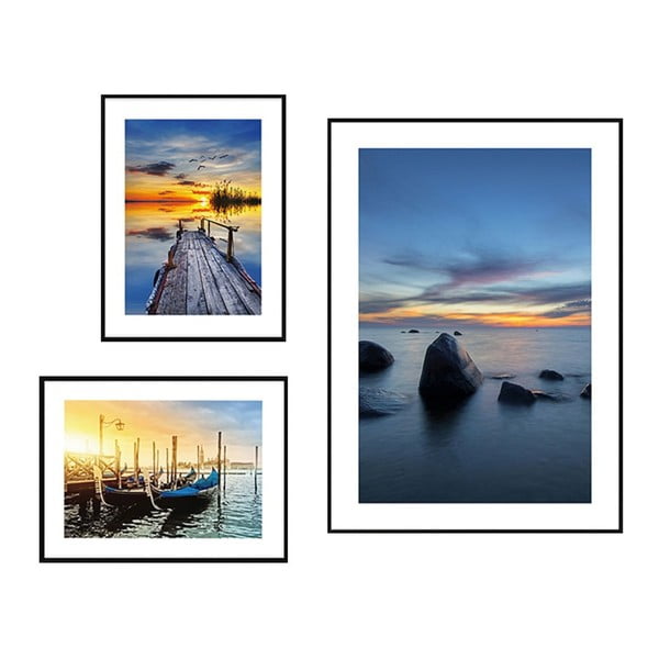 Kép szett 3 db-os Seaside Sunset – knor