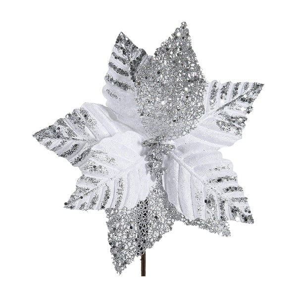 Astra fehér és ezüstszínű műanyag karácsonyi dekoráció - DecoKing
