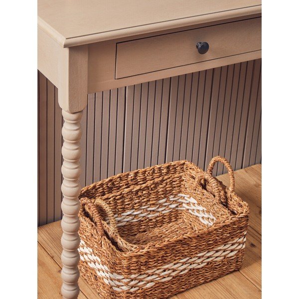 Borovi fenyő íróasztal 48x107 cm Heritage – Premier Housewares-image-4
