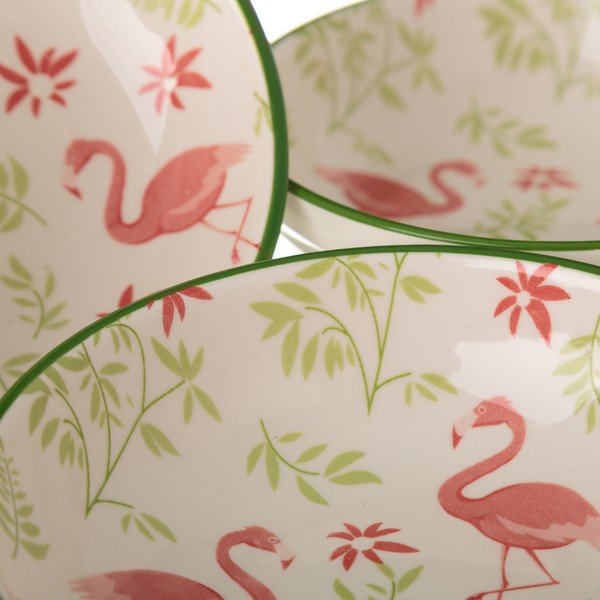Flamingo porcelán tálka, ø 12,6 cm - Unimasa-image-1