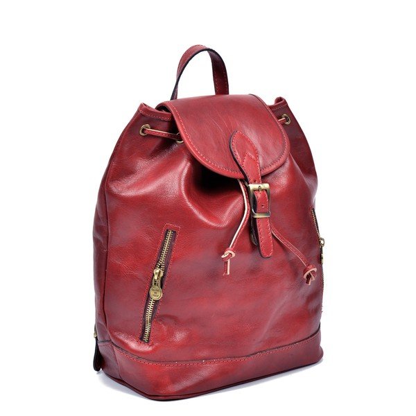 Cindy piros bőr hátitáska - Sofia Cardoni-image-2