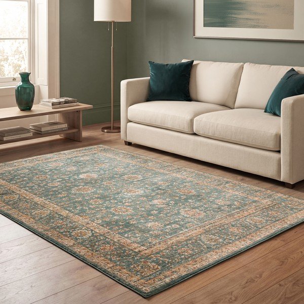 Petróleum színű szőnyeg 240x340 cm Raja – Asiatic Carpets-image-3