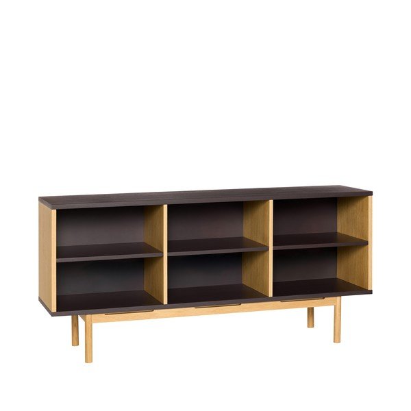 Barna komód tölgyfa dekorral 140x65x35 cm Dual – Hübsch