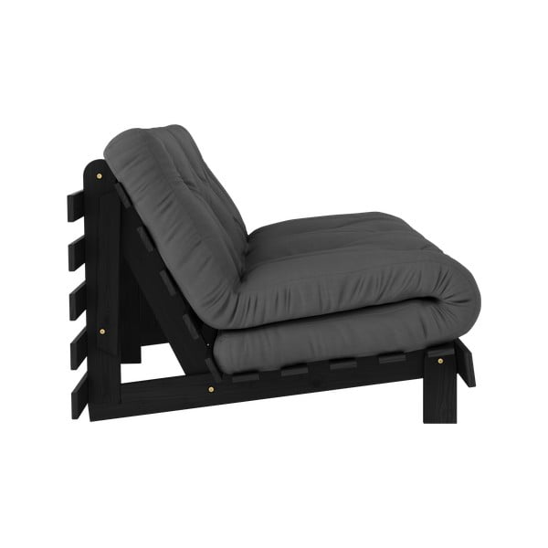 Sötétszürke kinyitható kanapé 160 cm Roots Black Night – Karup Design-image-4