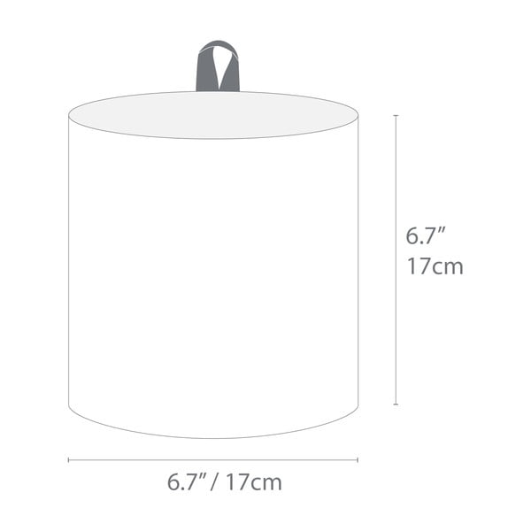 Textil tárolókosár ø 17x17 cm Soft Storage – Bigso Box of Sweden-image-2