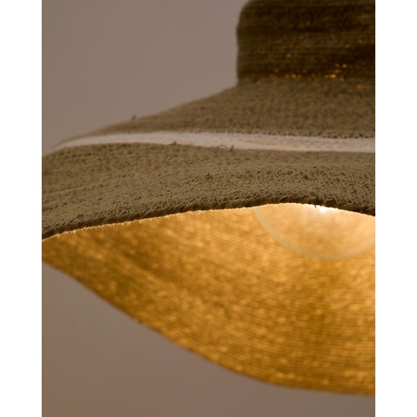 Natúr színű függőlámpa tengerifű búrával ø 90 cm Albenya – Kave Home-image-1