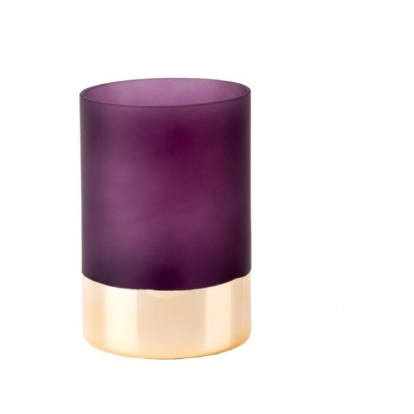 Glamour lila-aranyszínű váza, magasság 15 cm - PT LIVING