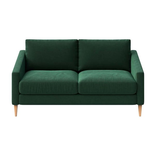 Sötétzöld bársony kanapé 170 cm Karoto – Ame Yens