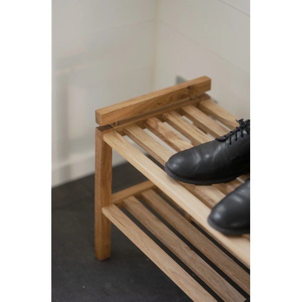 Natúr színű tölgyfa cipőtartó Confetti – Rowico-image-4