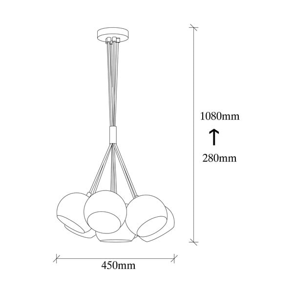 Sivani fekete függőlámpa - Opviq lights-image-2