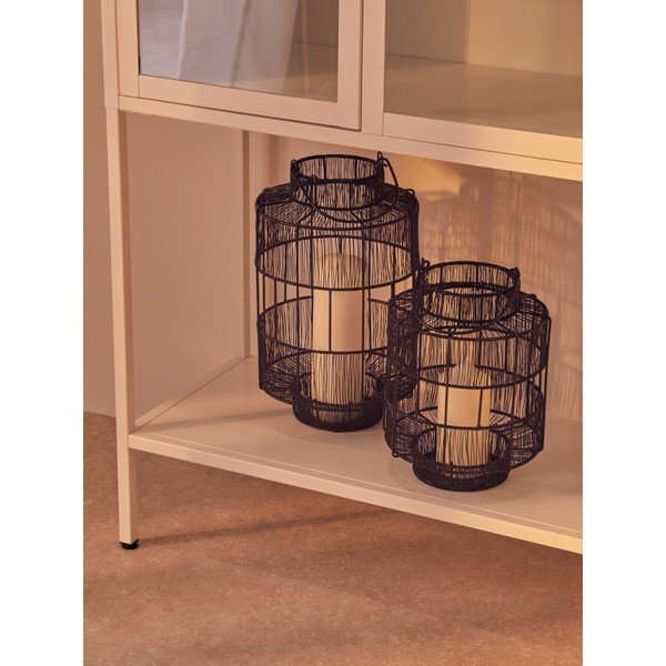 Fehér acél tálalószekrény 75x150x35 cm Acier – Premier Housewares-image-3