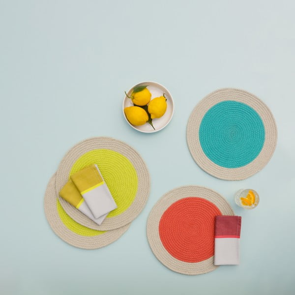 Textil tányéralátét szett 2 db-os ø 38 cm Raspberry - Remember-image-2