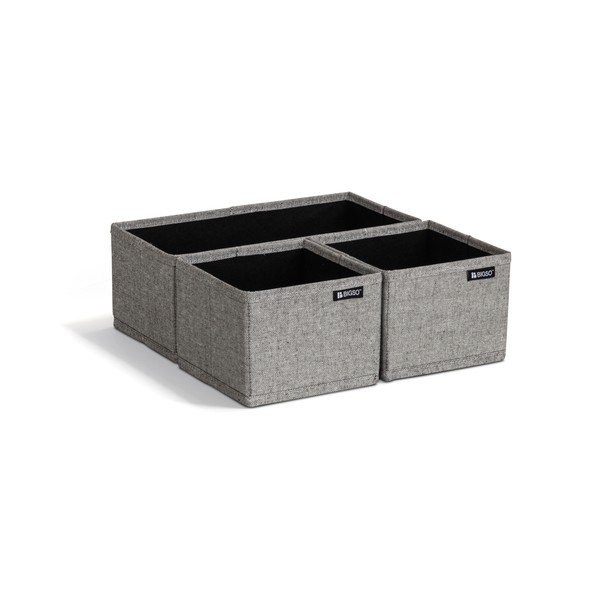 Textil fiókrendszerező készlet 3 db-os Soft Storage – Bigso-image-4