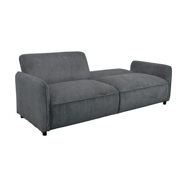 Antracitszürke kordbársony állítható-kinyitható kanapé 209 cm Alicia – Støraa-image-4